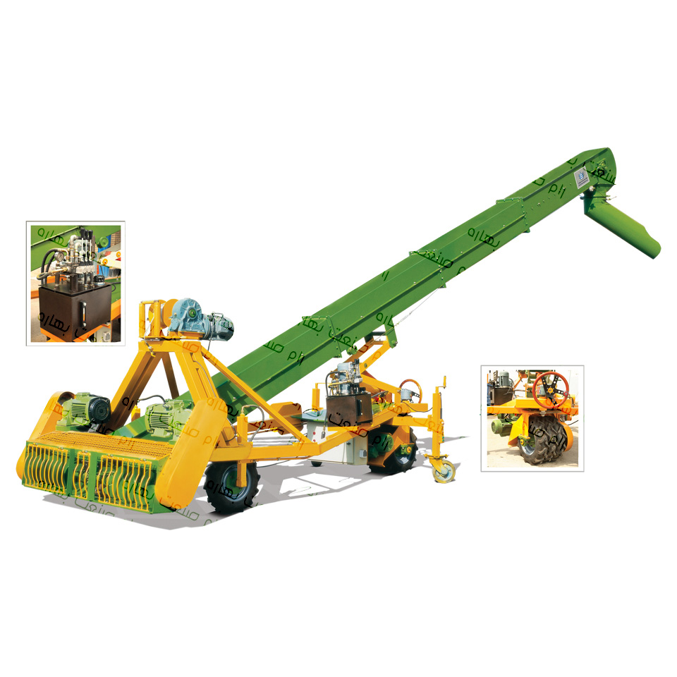 Pedal lift with unloading system with a capacity of 100 tons per hour Code: A-P-T10001