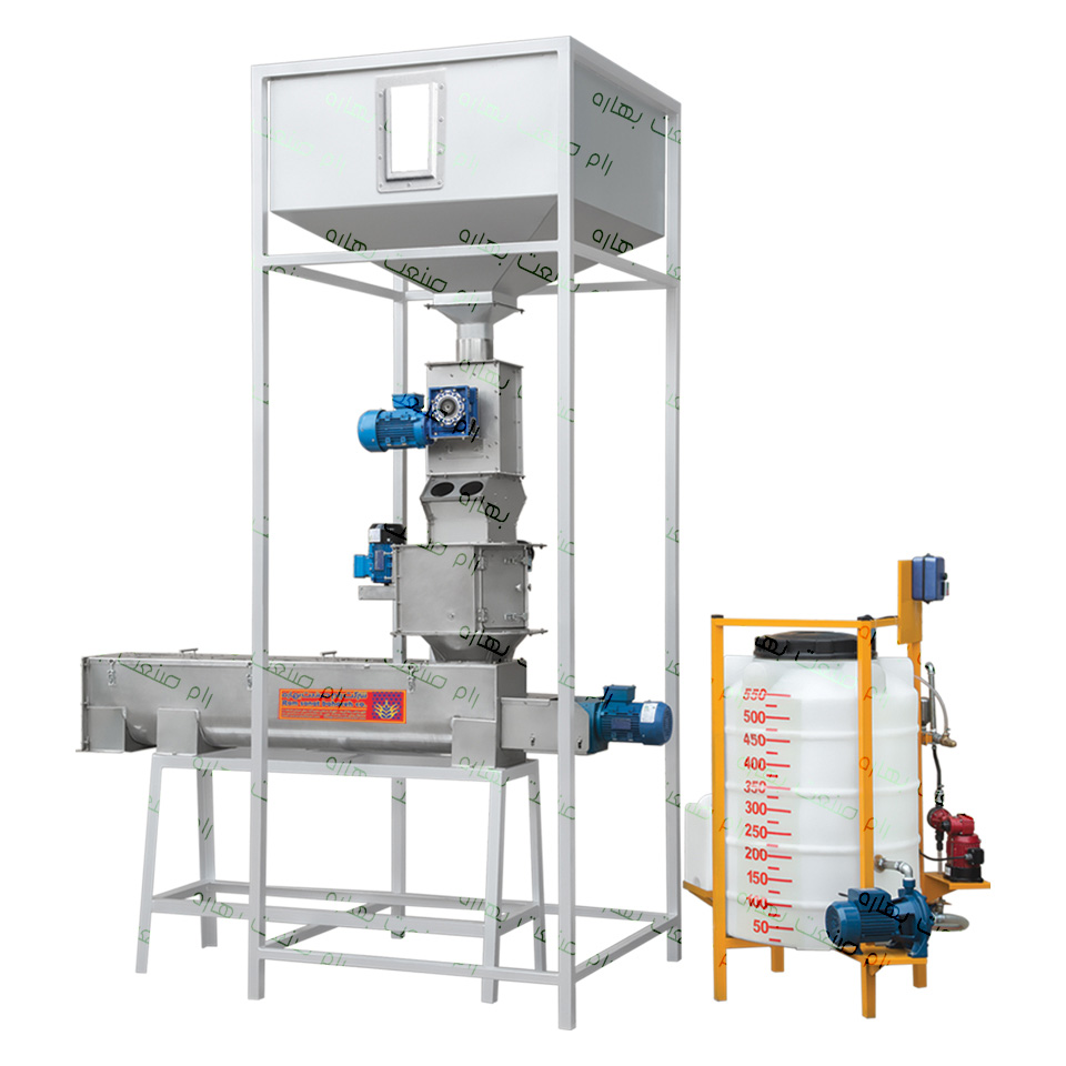 Grain disk disinfection device with a capacity of 5 tons per hour